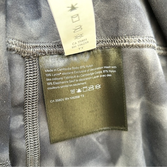 Lululemon Align High-Rise Pant 25" Leggings in Diamond Dye Pitch Grey, Size 14 - Picture 14 of 14